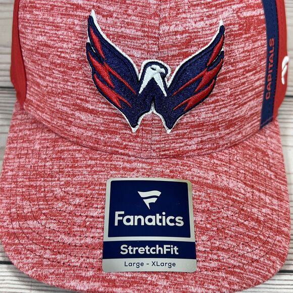 NWT Fanatics Washington Capitals NHL Flex Hat L/XL Defender Stretch Fit Red $38 - Picture 9 of 14